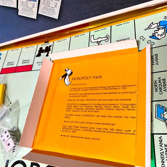 MONOPOLY VT 1961 ANNIVERSARY EDITION REAL ESTATE TRADING GAME PARKER BROTHERS - Picture 12 of 13